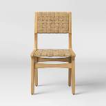 Ceylon Woven Dining Chair - White & Natural Wood - Opalhouse™