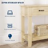 Console Table with 3 Storage Drawers, 3 Tier Farmhouse Wooden Sofa Table, Hallway Tables for Entryway - 4 of 4