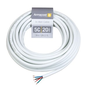 Armacost Lighting 5C 20AWG In-Wall Cable Light Accessory - 1 of 3