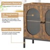 Buffet Cabinet, Storage Cabinet with Glass Doors and Shelves, Accent Cabinet Sideboard Wood Console Cabinet with Storage - 4 of 4