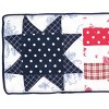 Gallerie II 10" x 24" Patriotic Quilted Star Patchwork Accent Throw Pillow - 2 of 4