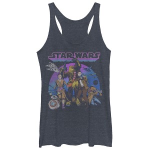 Women's Star Wars The Force Awakens Poe Dameron Crew Racerback Tank Top - 1 of 3