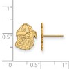 Black Bow Jewelry 10k Yellow Gold Georgia Bulldogs NCAA Post Earrings - 2 of 3