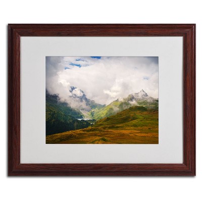Trademark Fine Art -Philippe Sainte-Laudy 'Peaceful Switzerland' Matted Framed