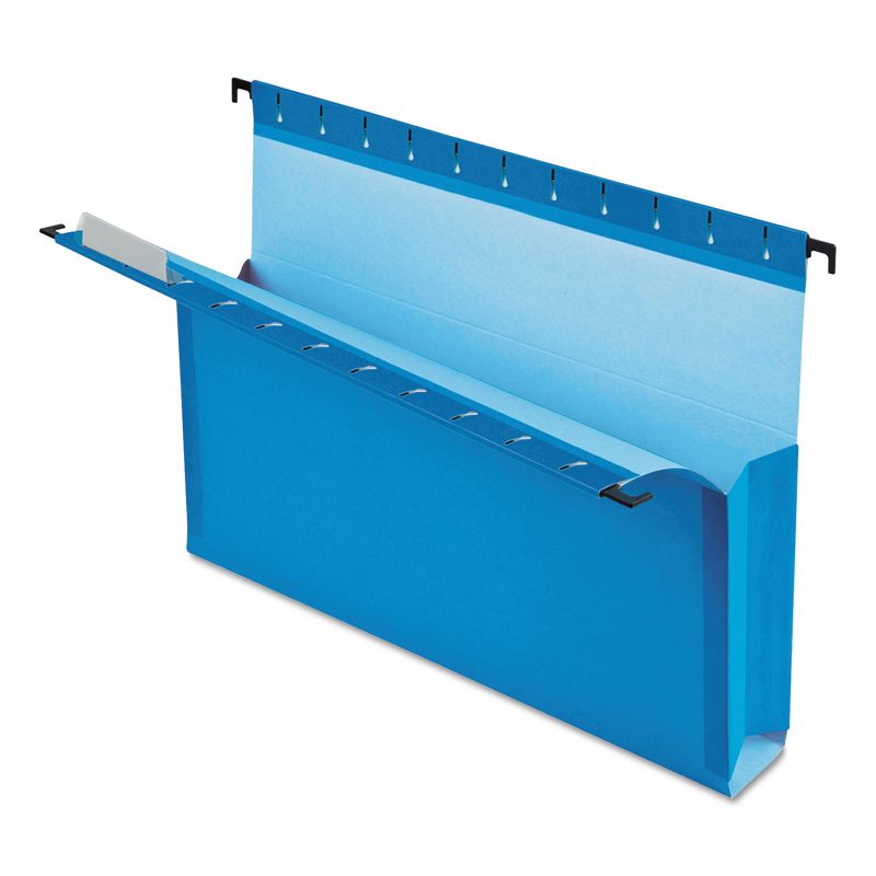 Pendaflex SureHook Reinforced Hanging Box Files 3" Exp with Sides Letter Blue 25/Box 59203, 1 of 3