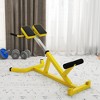Soozier Height Adjustable Roman Chair, Hyperextension Bench with Dip Bars, for Back, Core, Arms and Whole-Body Training - 2 of 4