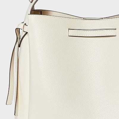 A New Day Drawstring Bucket Shoulder Bag - A New Day™ White — фото 5