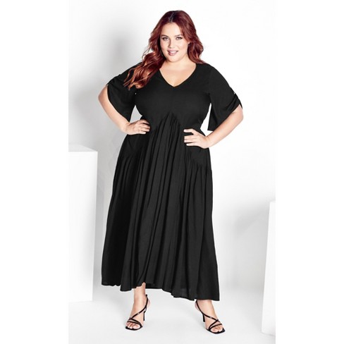 Women's Plus Size Val Dress - Black | Avenue : Target
