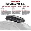Yakima NX 16 Cubic Foot General Travel Vehicle Rooftop Cargo Carrier Box with Removable Torque Knob and Dual Sided Opening, Black - 3 of 4