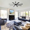 Airsurfer 65/72-In Matte Black Ceiling Fan with Color-Changing LED Light, Black & Deep Walnut 8 Blades, Remote Included, Modern Silent DC Motor Design - 3 of 4