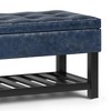 44" Essex Storage Ottoman Benches with Open Bottom - WyndenHall - 4 of 4