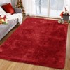 Plush Fuzzy Rugs Ultra Soft Fluffy Furry Rugs Non Slip Non Shedding Area Rug Indoor Carpet Nursery Rugs for Kids Room Bedroom Home Decor - 2 of 4