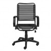 HomeRoots Black Adjustable Swivel Bungee Rolling Office Chair - 4 of 4