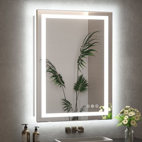 Keonjinn Led Bathroom Vanity Wall Mirror, 3 Color Temperatures Dimmable ...