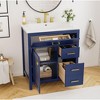 30-Inch Black Bathroom Vanity with Ceramic Sink and Ample Storage - Ideal Choice for Small Bathrooms Black - 4 of 4