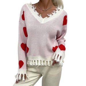 Women's TOUCH MY HEART SWEATER - TREND SHOP - 1 of 2