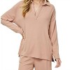 Women's Collared Fleece Long sleeve top - SEE AND BE SEEN M - 2 of 3