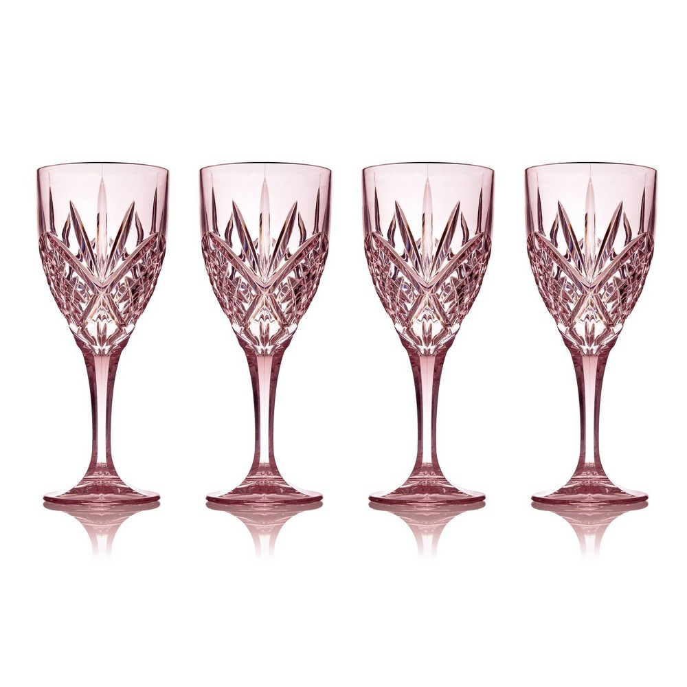 Photos - Glass Godinger Silver Set of 4 Dublin Acrylic Goblets Blush