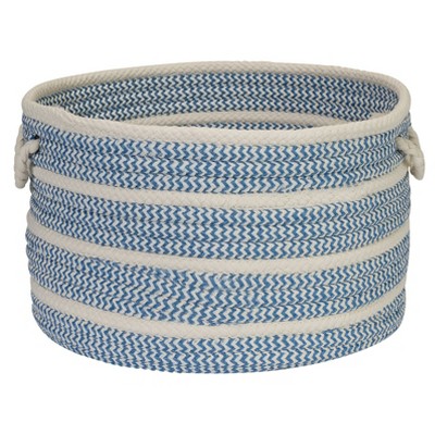Colonial Mills Poppy Baskets Mix Basket, 14 by 10-Inch, Blue Ice Banded