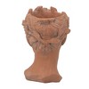 Chery Life 7" x 11" Visage Head Bust Planter, Brown - 4 of 4
