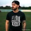 Baseball Dad T-Shirt, Black and White Patriotic Tee for Sports Fathers| OrnamentallyYou - 4 of 4
