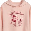 Women's - Winnie the Pooh - Wishing For A Merry Christmas Cropped Graphic Hoodie - 2 of 3