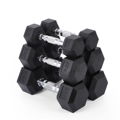 5-Tier Triangle Dumbbell Rack for 10 Pairs - Heavy Duty Carbon Steel Storage Stand, Rust-Proof Organizer for Gym Equipment