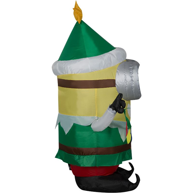 Gemmy Christmas Airblown Inflatable Minion Dave with Light String, 3.5 ft Tall, Yellow, 3 of 5