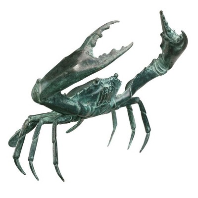 Design Toscano Large Bronze Crab Sculpture