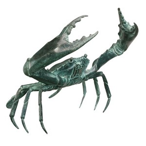 Design Toscano Large Bronze Crab Sculpture - 1 of 4