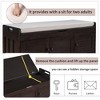 AndMakers 43.5 in. Bedroom Bench with 3 Doors - 3 of 4