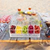 Aoibox Ice Chilled Condiment Caddy with Lid, 5 Removable Compartments, Serving Tray for Party, Garnish Essentials, Fruit Salad, Taco Bar Accessories - 3 of 4