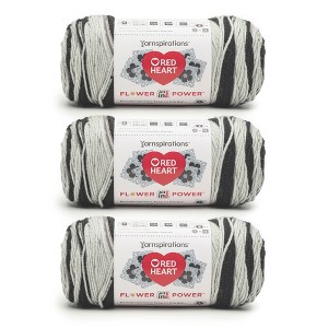 Red Heart All in ONE Flower Power Yarn 24 Pack-Black Dahlia - 1 of 4