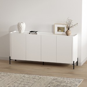GDFStudio Petteti Modern 67" Sideboard Buffet Cabinet with 4 Soft-Close Doors - 1 of 4