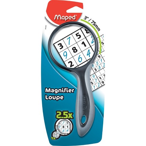 Small Glass Magnifier 2.5x, 2