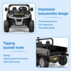 24V Kids Ride On Dump Truck,4WD 2 Seater Ride On Truck with Dump Bed/Tailgate/Shovel,6 Wheels Ride on Truck with Remote Control Gift for Boys Girls - 4 of 4