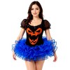 Malco Modes Women’s Puffy Tutu Skirt – Halloween Costume Tulle Underskirt for Ballet, Rave, Festival, and Party Outfits – Orange - 4 of 4