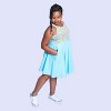 Mightly Girls Fair Trade Organic Cotton Sleeveless Twirl Dress, Sidewalk Chalk - 3 of 4