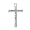 Black Bow Jewelry 14k White Gold 1/5 Ctw Diamond Latin Cross Slide Pendant, 11 x 18mm - 3 of 4