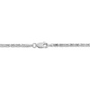Black Bow Jewelry 2mm, 14k White Gold, Solid Byzantine Chain Necklace - 4 of 4