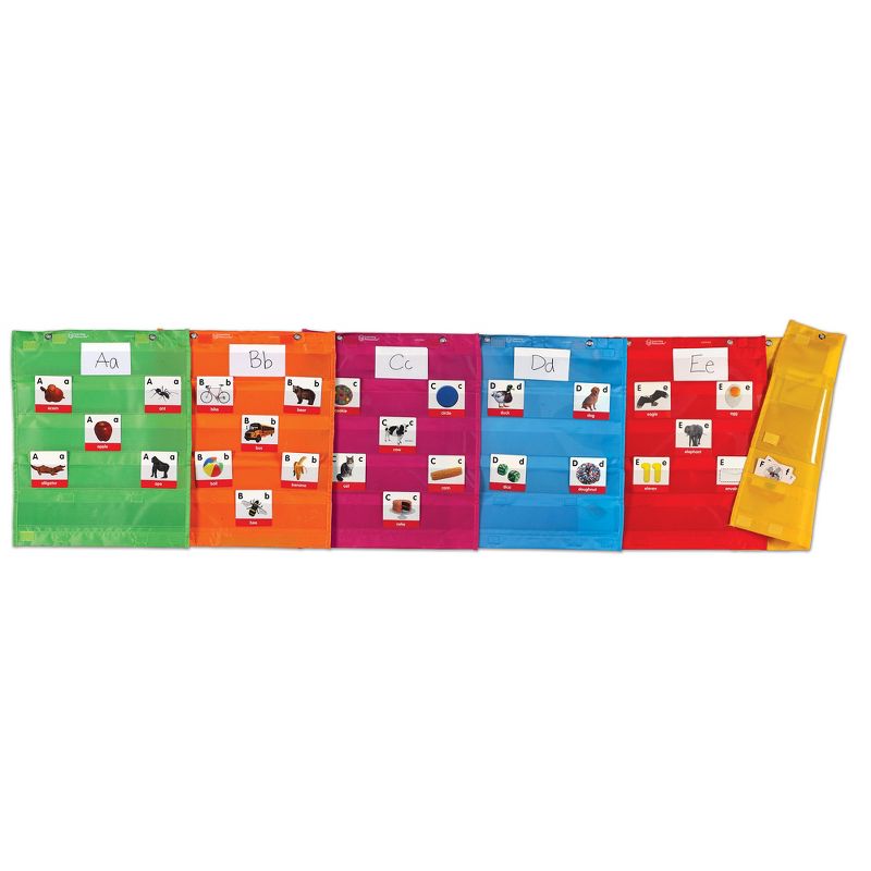 Learning Resources Magnetic Pocket Chart Squares, Classroom/Teacher Organizer, Various Colors, All Grades, Set of 6, 3 of 7