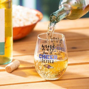 Evergreen Baltimore Ravens, 17oz Boxed Stemless Wine - 1 of 4