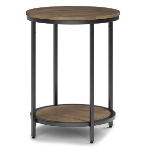 NicBex 2 Tier End Table 16.9" Waterproof Small Side Table with Removable Tray for Indoor Outdoor - 1 of 4