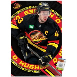 Trends International NHL Vancouver Canucks - Quinn Hughes 24 Unframed Wall Poster Prints - 1 of 4