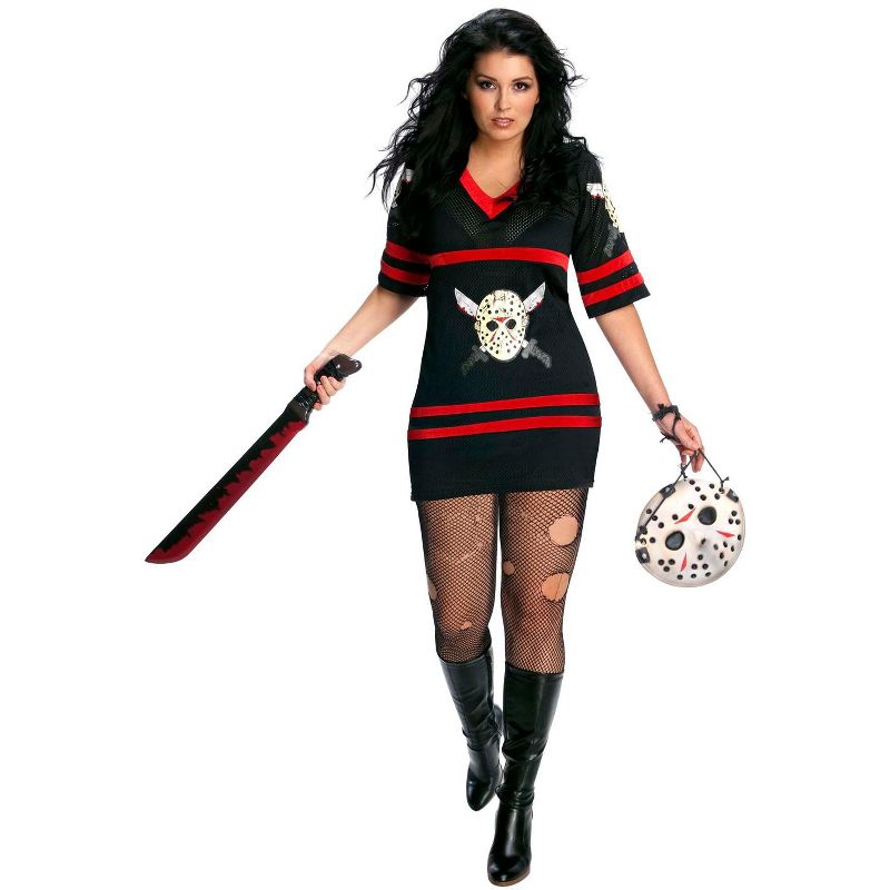 Friday the 13th Friday the 13th Secret Wishes Miss Voorhees Plus Size Costume, 1 of 2