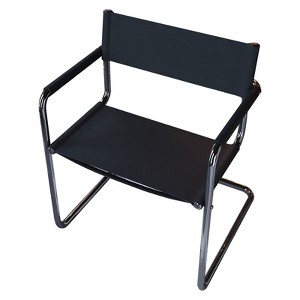 CRO Decor Modern Faux Leather Stainless Steel Office Chair Dining Chair - 1 of 4