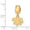 Black Bow Jewelry 14k Yellow Gold Plated Sterling Silver San Francisco State Gators NCAA Bead Charm - 3 of 4
