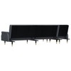 vidaXL L-shaped Sofa Bed Dark Grey Velvet (100% polyester), plywood, metal - 4 of 4
