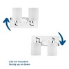 Progress Lighting Merry Collection 2-Light Polished Chrome Bath Vanity Light, Etched Glass, Damp Rated - 3 of 3