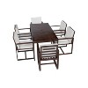 CAVINAS Patio Table and Chairs Set Porch Furniture Removable Cushions Outdoor Dining Set with Chairs for Patio - 4 of 4